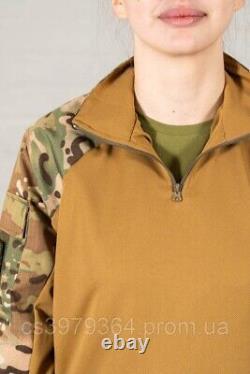 Shirt military summer rip stop multicam combat tactical women's camouflage shirt