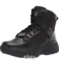 Skechers Work Men's Markan-Bovill Tactical Military Side Zip Boots Black Sz 10.5