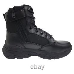 Skechers Work Men's Markan-Bovill Tactical Military Side Zip Boots Black Sz 10.5