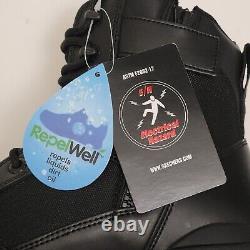 Skechers Work Men's Markan-Bovill Tactical Military Side Zip Boots Black Sz 10.5