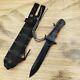 Spear Point Fixed Blade Hunting Survival Camping Tactical Military Combat Flax S