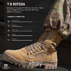 TACTICAL T8 Bifida Military Combat Boots for Men and Women, Army, Air Force