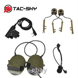 TS TAC-SKY Comtac iii Tactical Helmet ARC Track Stand Shooting C3 Headset