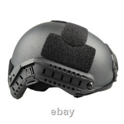 Tactical Ballistic Helmet UHMW-PE NIJ IIIA GA2 Bulletproof Military Fight Black