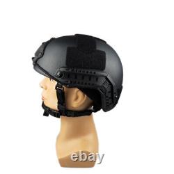 Tactical Ballistic Helmet UHMW-PE NIJ IIIA GA2 Bulletproof Military Fight Black