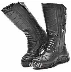 Tactical Boots Genuine Leather Black Motorcycle Combat Mens Airsoft Military