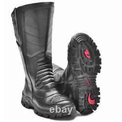 Tactical Boots Genuine Leather Black Motorcycle Combat Mens Airsoft Military