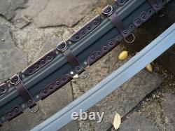 Tactical Combat Katana Camping Survival Military Sword 60Si2Cra Steel Sharp#2795