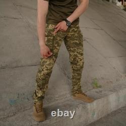 Tactical Combat Pants Ripstop Ukrainian Pixel Camo Military Cargo Trousers