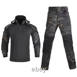 Tactical Combat Shirt & Pant Set Airsoft Paintball Military BDU Uniform Clothes