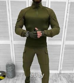 Tactical Combat Suit Olive Single Sword, Combat Military Spring Uniform Olive