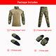 Tactical Combat Suits Army Military With Pads Uniform Outdoor Work Cargo Suit