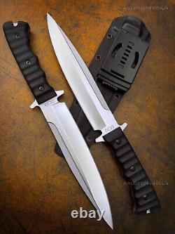 Tactical DC53 Steel Hunting Knife Fixed Blade Military Survival Bushcraft Kydex