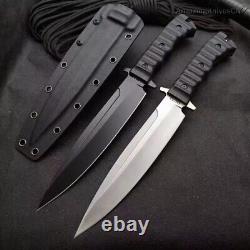 Tactical DC53 Steel Hunting Knife Fixed Blade Military Survival Bushcraft Kydex