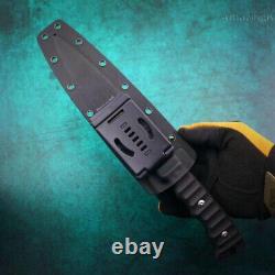 Tactical DC53 Steel Hunting Knife Fixed Blade Military Survival Bushcraft Kydex