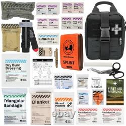 Tactical First Aid Kit Molle Pouch Military Combat Camping Hiking Travel Black