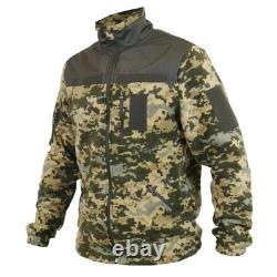 Tactical Fleece Jacket MM14 Pixel Military Warm Zip Combat Coat Ukraine Mod 3