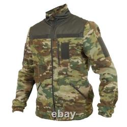 Tactical Fleece Jacket Multicam Military Zip Warm Combat Coat Ukraine Mod 3
