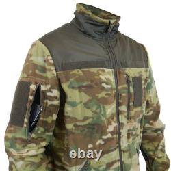 Tactical Fleece Jacket Multicam Military Zip Warm Combat Coat Ukraine Mod 3