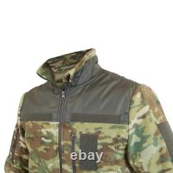 Tactical Fleece Jacket Multicam Military Zip Warm Combat Coat Ukraine Mod 3