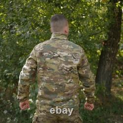 Tactical Fleece Jacket Windblock Military Combat Hoodless Sweater Multicam