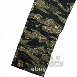 Tactical G4 Combat Pants Military Assault Tiger StripesTrousers with Knee Pads