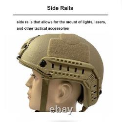 Tactical Helmet Airsoft Paintball Military Combat Fast Hunting Shooting PJ Style