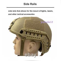 Tactical Helmet Airsoft Paintball Military Combat Fast Hunting Shooting PJ Style