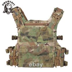 Tactical K19 Plate Carrier Quick Release MOLLE Combat Body Armor Vest Side Pouch