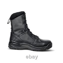 Tactical Men's Military Combat Boots, Side-Zip, Style 12391ABR 10.5 Black