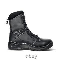 Tactical Men's Military Combat Boots, Side-Zip, Style 12391ABR 10.5 Black