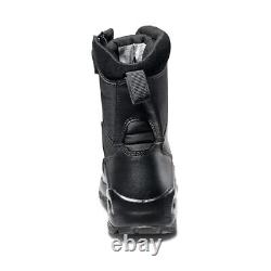 Tactical Men's Military Combat Boots, Side-Zip, Style 12391ABR 10.5 Black
