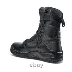 Tactical Men's Military Combat Boots, Side-Zip, Style 12391ABR 10.5 Black