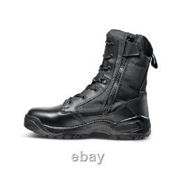 Tactical Men's Military Combat Boots, Side-Zip, Style 12391ABR 10.5 Black