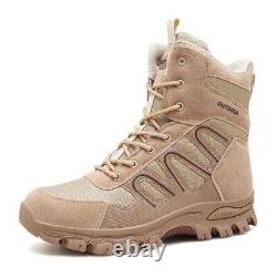 Tactical Military Combat Boots Genuine Leather US Army Trekking Ankle Boots