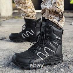 Tactical Military Combat Boots Genuine Leather US Army Trekking Ankle Boots