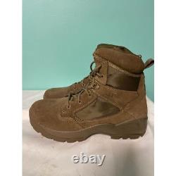 Tactical Military Combat Boots Lace-up Ankle High Desert Tan Outdoor Footwear