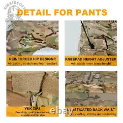 Tactical Military G3 Combat Shirt & Pants Knee Pad Uniform BDU Paintball Clothes