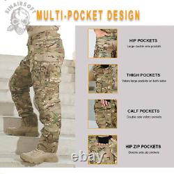 Tactical Military G3 Combat Shirt & Pants Knee Pad Uniform BDU Paintball Clothes