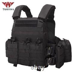 Tactical Molle Vest Military Combat Plate Carrier Outdoor Hunting Chest Vest