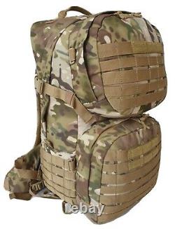Tactical Multicam Military Combat Backpack 45L MOLLE 900D UTX Buckles Army