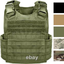 Tactical Plate Carrier Vest Assault Military Combat MOLLE Modular Adjustable