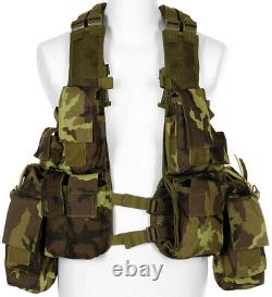 Tactical Vest Military Army Combat Lightweight Various Pockets M 95 CZ Camo