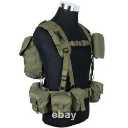 Tactical Vest Military Fan Combat Gear Hunting Paintball Vest Set