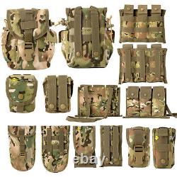 Tactical Vest Military Fighting Load Carrier Vest and Army FLC Pouches Multicam