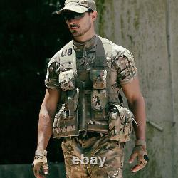 Tactical Vest Military Fighting Load Carrier Vest and Army FLC Pouches Multicam