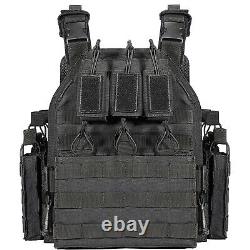 Tactical Vest Military MOLLE Shield Plate Carrier Combat Padded Body Gear Armor