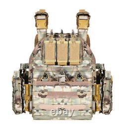 Tactical Vest Military MOLLE Shield Plate Carrier Combat Padded Body Gear Armor