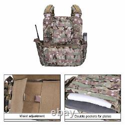 Tactical Vest Military Molle Airsoft Body Armor Combat Plate Carrier Multicam