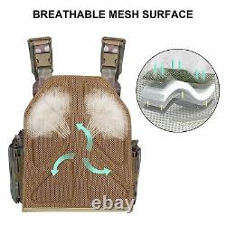 Tactical Vest Military Molle Airsoft Body Armor Combat Plate Carrier Multicam